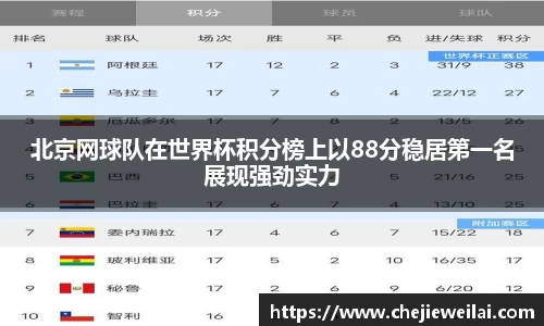 北京网球队在世界杯积分榜上以88分稳居第一名展现强劲实力